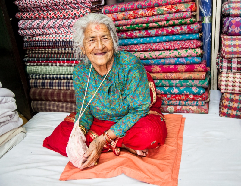 Fabric Woman, Nepal